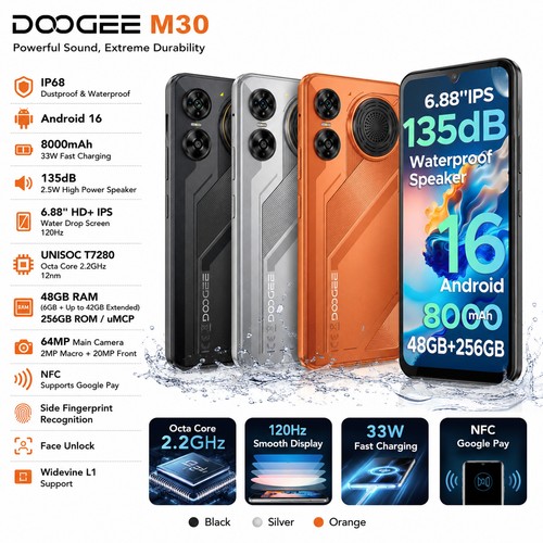 Smartphone doogee m30 - smartphone,