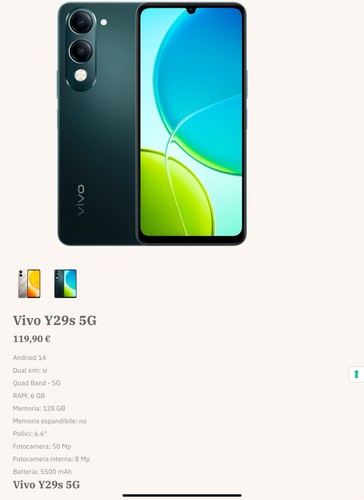 Cellulare smartphone vivo y29s - vivo,